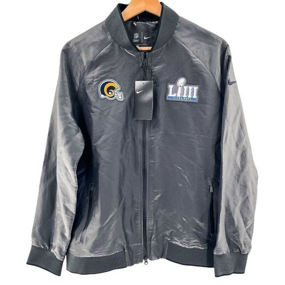 Nike Jackets & Blazers - Nike Super Bowl LIIII Los Angeles Rams Media Night Bomber Jacket Coat Large